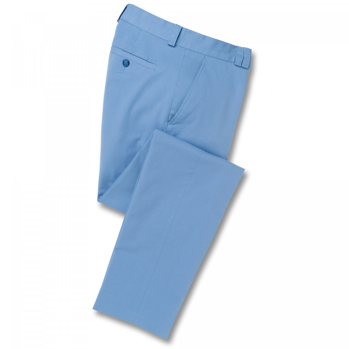 Pantalon coton extensible 60 Bleu ciel