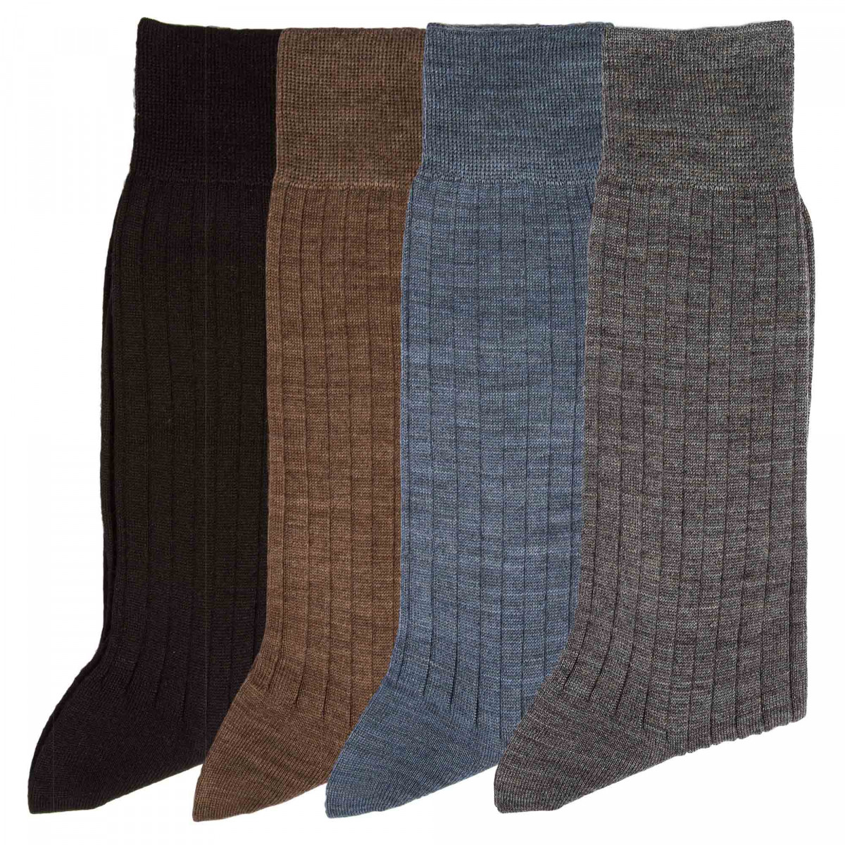 Chaussettes mérinos - les 4 paires 40/41 Multicolore